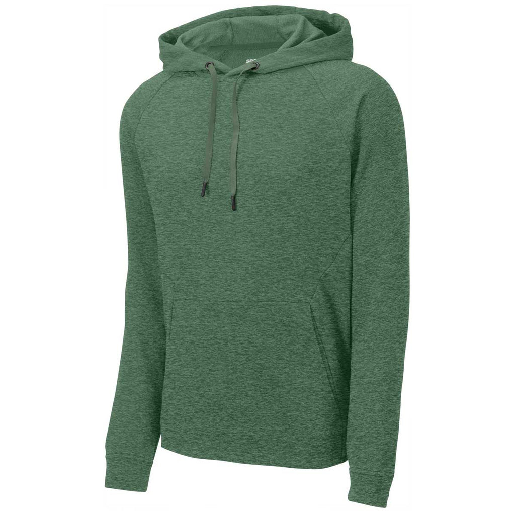 Sport-Tek Men's Forest Green Heather Lightweight French Terry Pullover Hoodie