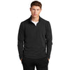 Sport-Tek Men's Black Lightweight French Terry Quarter Zip Pullover