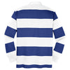 Sport-Tek Men's True Royal/White Classic Long Sleeve Rugby Polo