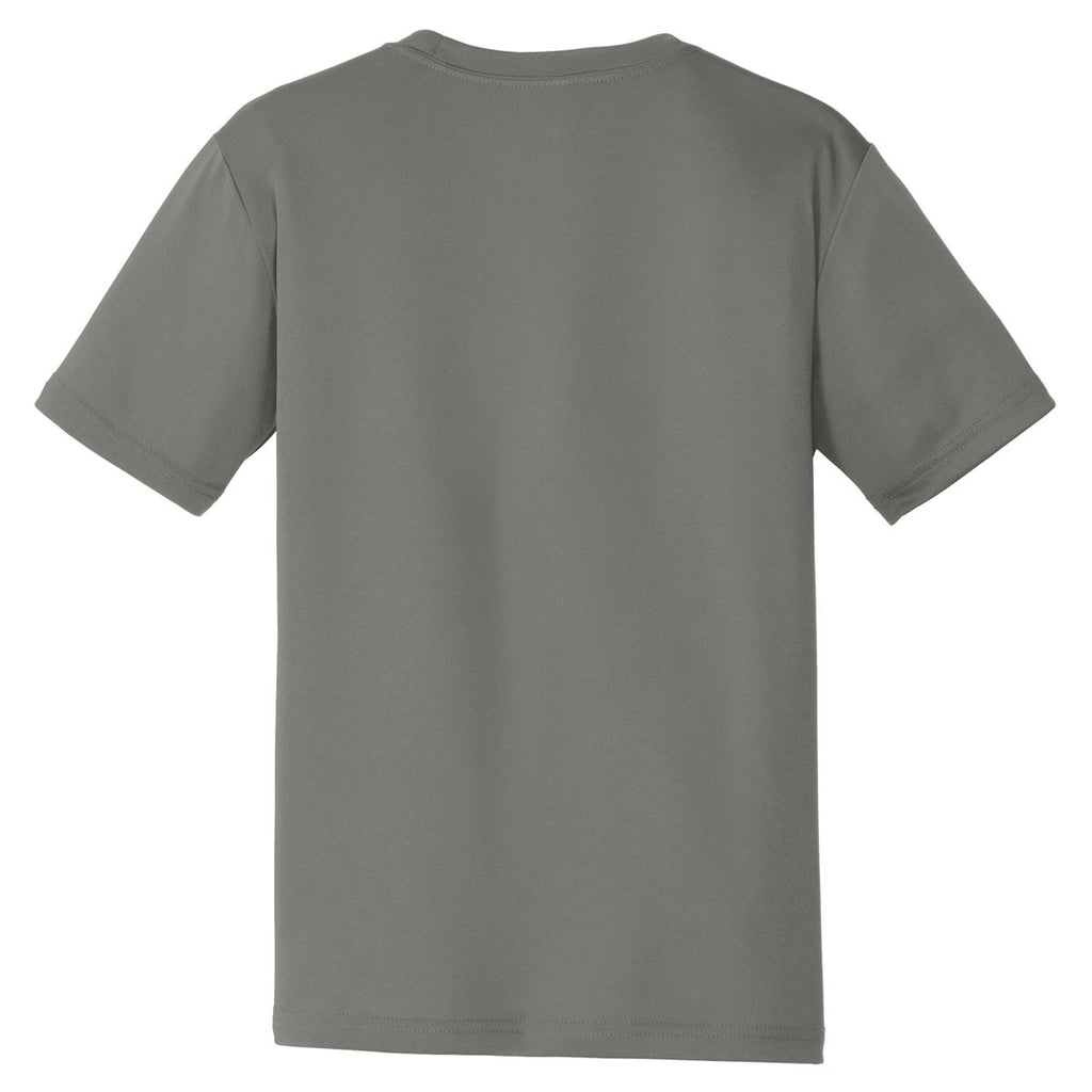 Sport-Tek Men's Dark Smoke Grey PosiCharge Tough Tee