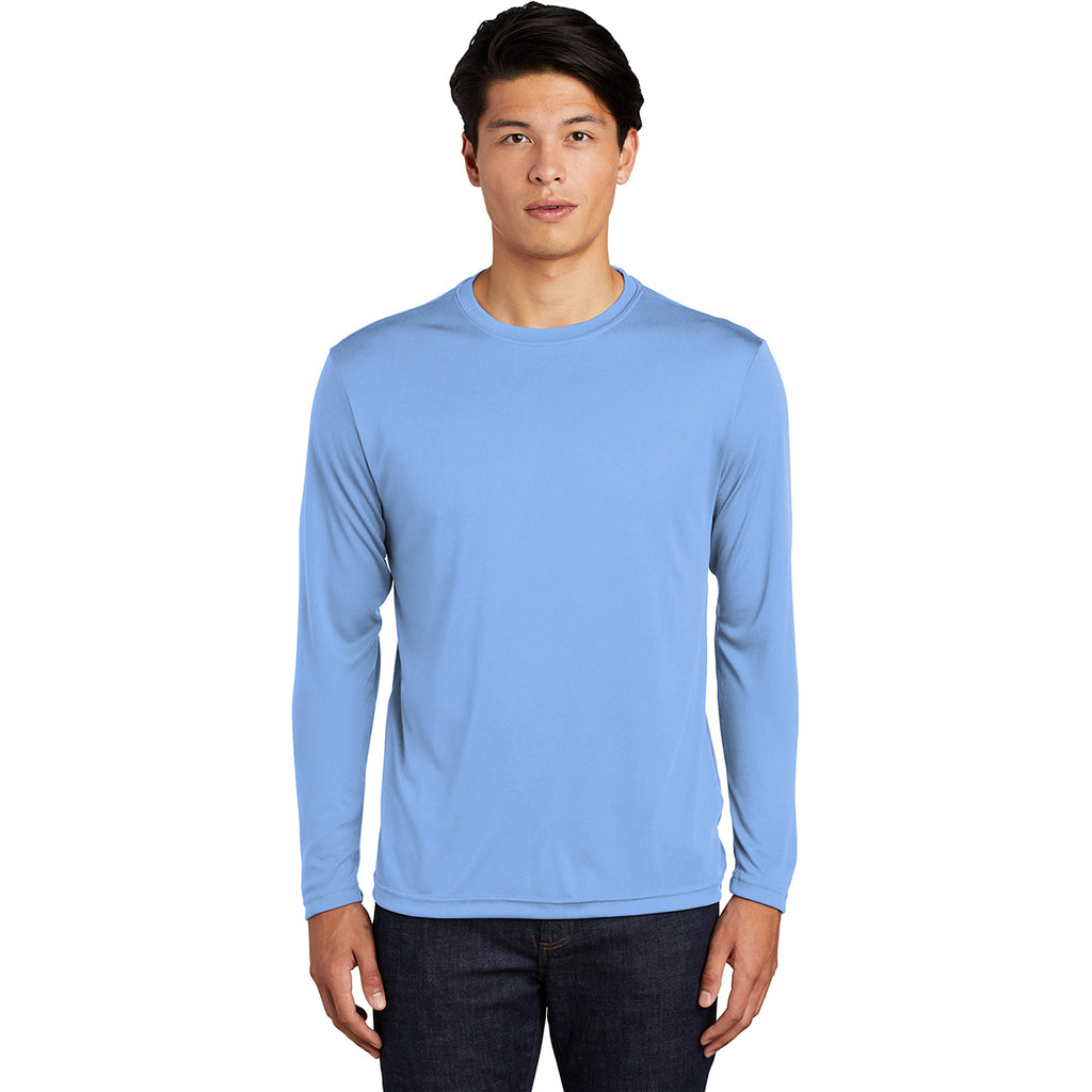 Sport-Tek Men's Carolina Blue Long Sleeve PosiCharge Competitor Tee