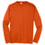 Sport-Tek Men's Deep Orange Long Sleeve PosiCharge Competitor Tee