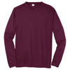 Sport-Tek Men's Maroon Long Sleeve PosiCharge Competitor Tee