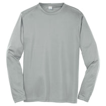Sport-Tek Men's Silver Long Sleeve PosiCharge Competitor Tee
