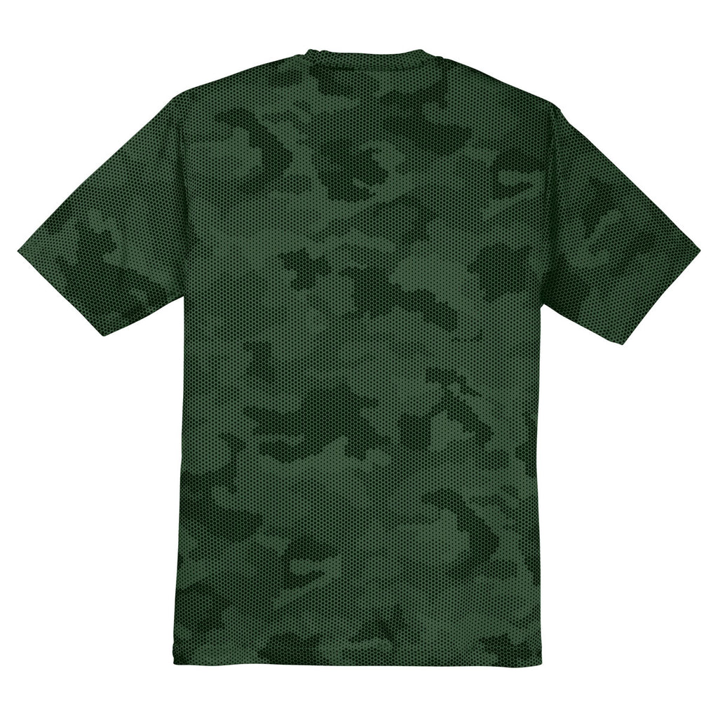 Sport-Tek Men's Forest Green CamoHex Tee