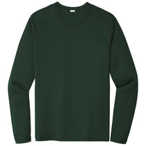 Sport-Tek Men's Forest Green Posi-UV Pro Long Sleeve Tee