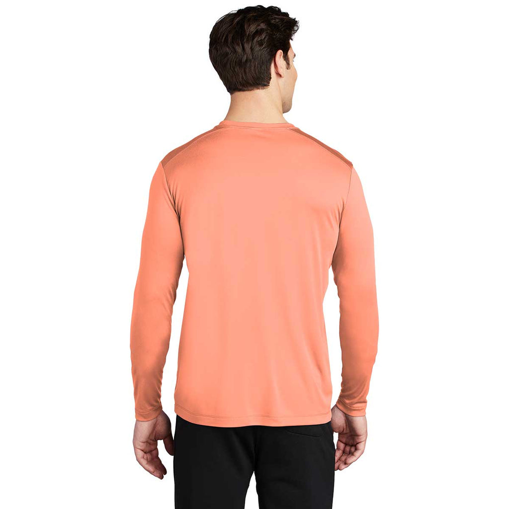 Sport-Tek Men's Soft Coral Posi-UV Pro Long Sleeve Tee