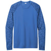 Sport-Tek Men's True Royal PosiCharge Digi Camo Long Sleeve Tee