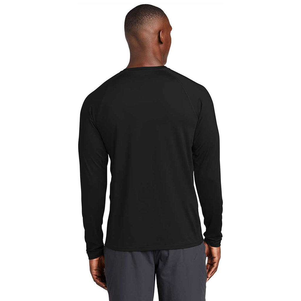 Sport-Tek Men's Black Long Sleeve Rashguard Tee