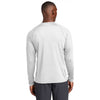 Sport-Tek Men's White Long Sleeve Rashguard Tee