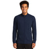 Sport-Tek Men's True Navy Sport-Wick Flex Fleece Full-Zip