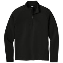 Sport-Tek Men's Black Sport-Wick Flex Fleece 1/4-Zip