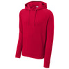 Sport-Tek Men's Deep Red Sport-Wick Flex Fleece Pullover Hoodie