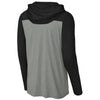 Sport-Tek Unisex Black/ Vintage Heather Halftime Long Sleeve Hoodie