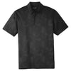 Sport-Tek Men's Black Embossed PosiCharge Tough Polo