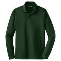 Sport-Tek Men's Forest Green Long Sleeve Micropique Sport-Wick Polo