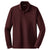 Sport-Tek Men's Maroon Long Sleeve Micropique Sport-Wick Polo