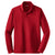 Sport-Tek Men's True Red Long Sleeve Micropique Sport-Wick Polo