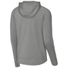 Sport-Tek Men's Charcoal Grey Sport-Wick Stretch 1/2-Zip Hoodie