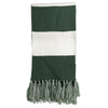 Sport-Tek Spectator Forest Green/White Scarf