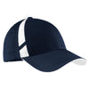 Sport-Tek True Navy/White Dry Zone Mesh Inset Cap