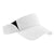 Sport-Tek White/Black Dry Zone Colorblock Visor