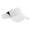 Sport-Tek White/Black Dry Zone Colorblock Visor