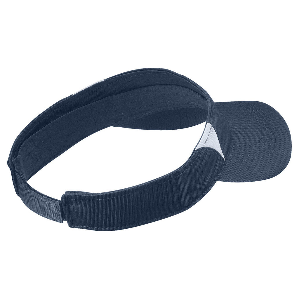 Sport-Tek True Navy/White Dry Zone Colorblock Visor