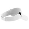 Sport-Tek White/Black Dry Zone Colorblock Visor