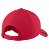 Sport-Tek True Red/Black Pique Colorblock Cap