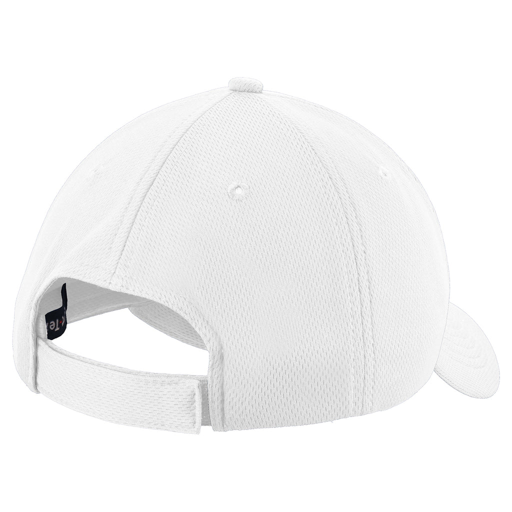 Sport-Tek White PosiCharge RacerMesh Cap