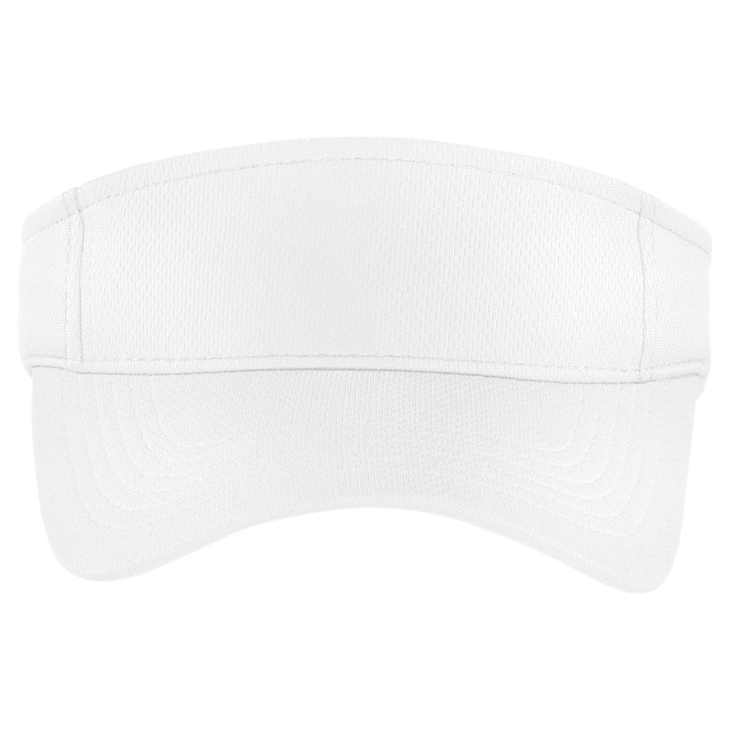 Sport-Tek White PosiCharge RacerMesh Visor