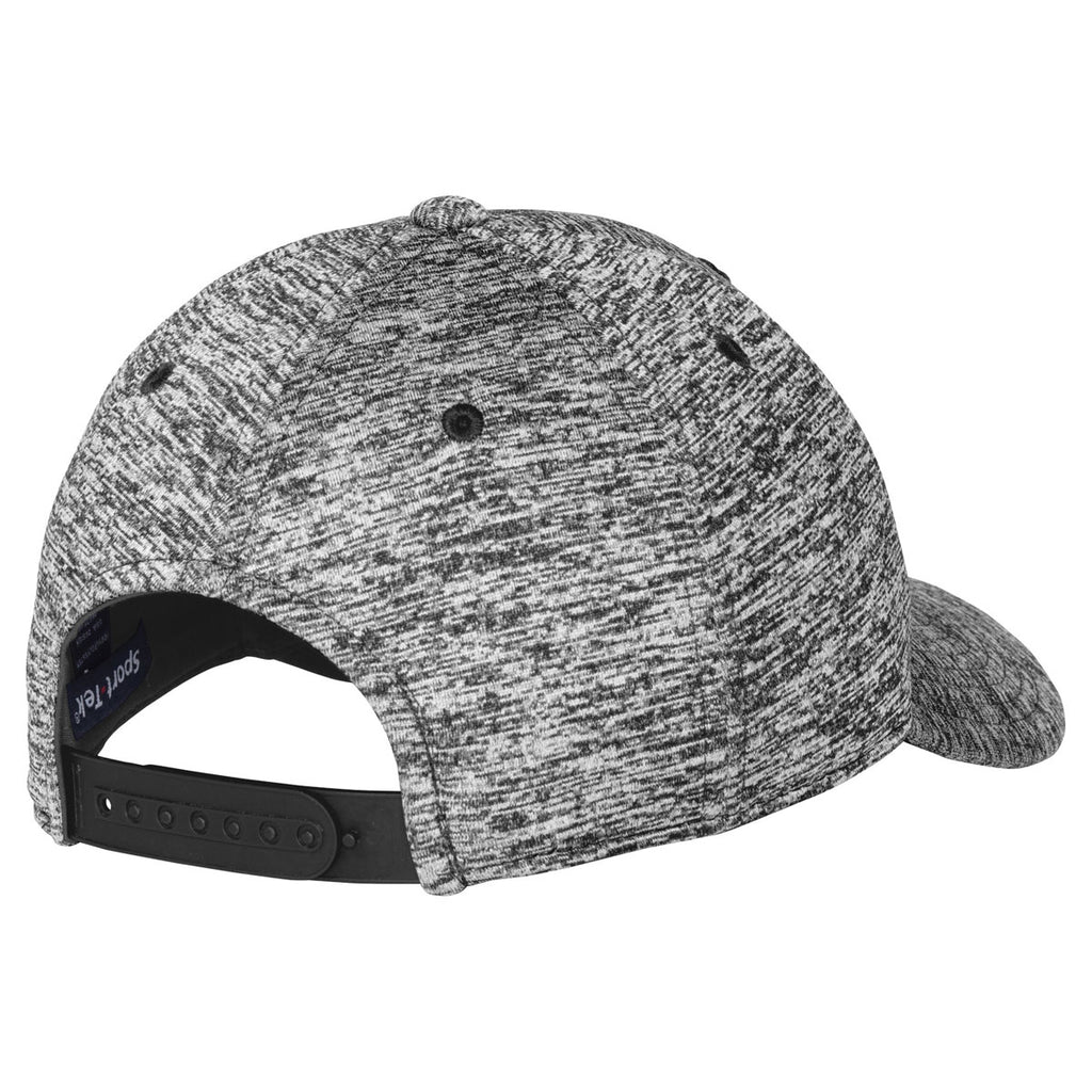 Sport-Tek Black Electric PosiCharge Electric Heather Cap