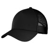 Sport-Tek Black/Black PosiCharge Competitor Mesh Back Cap