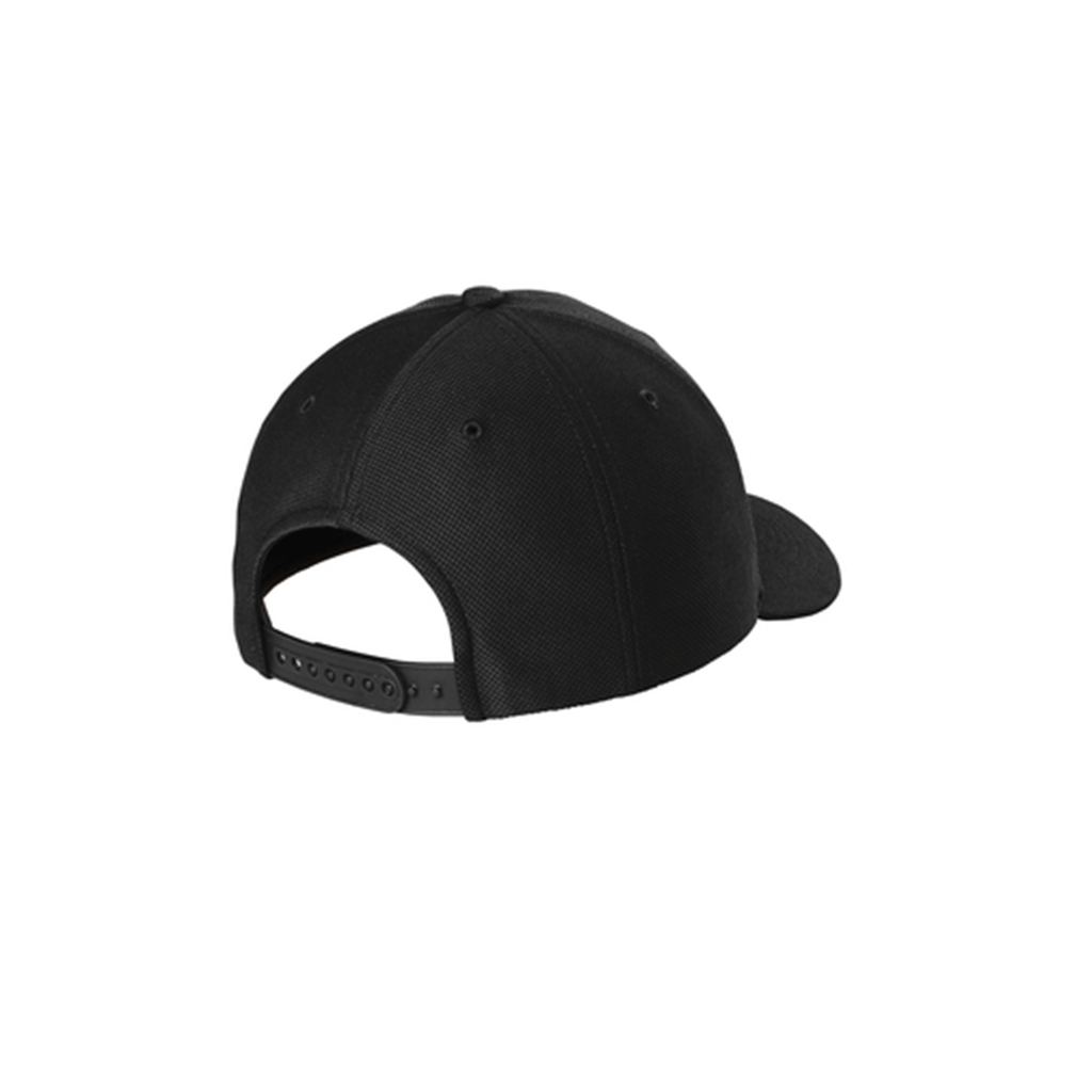 Sport-Tek Black Action Snapback Cap