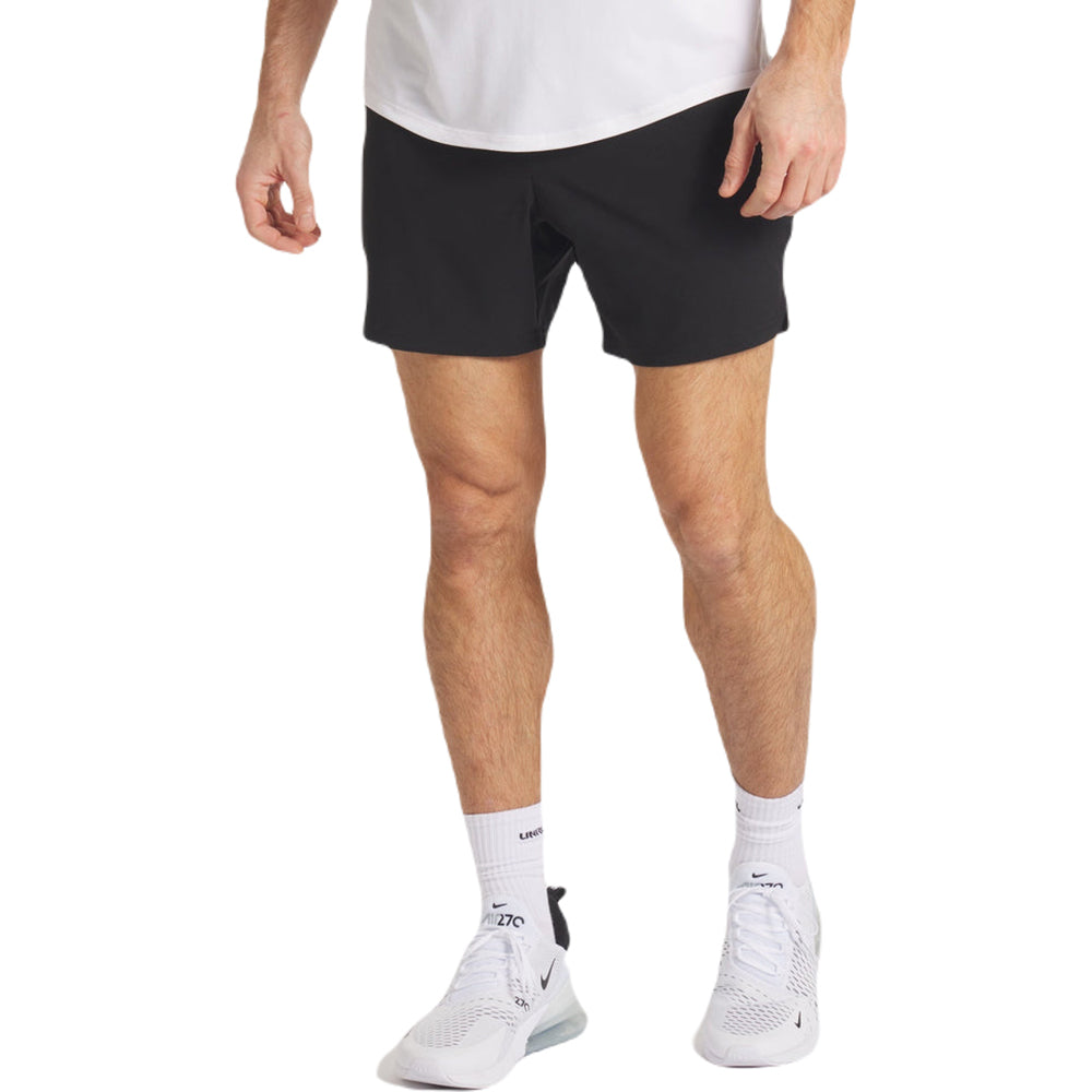 UNRL Men's Black Stride Short [5.5"]