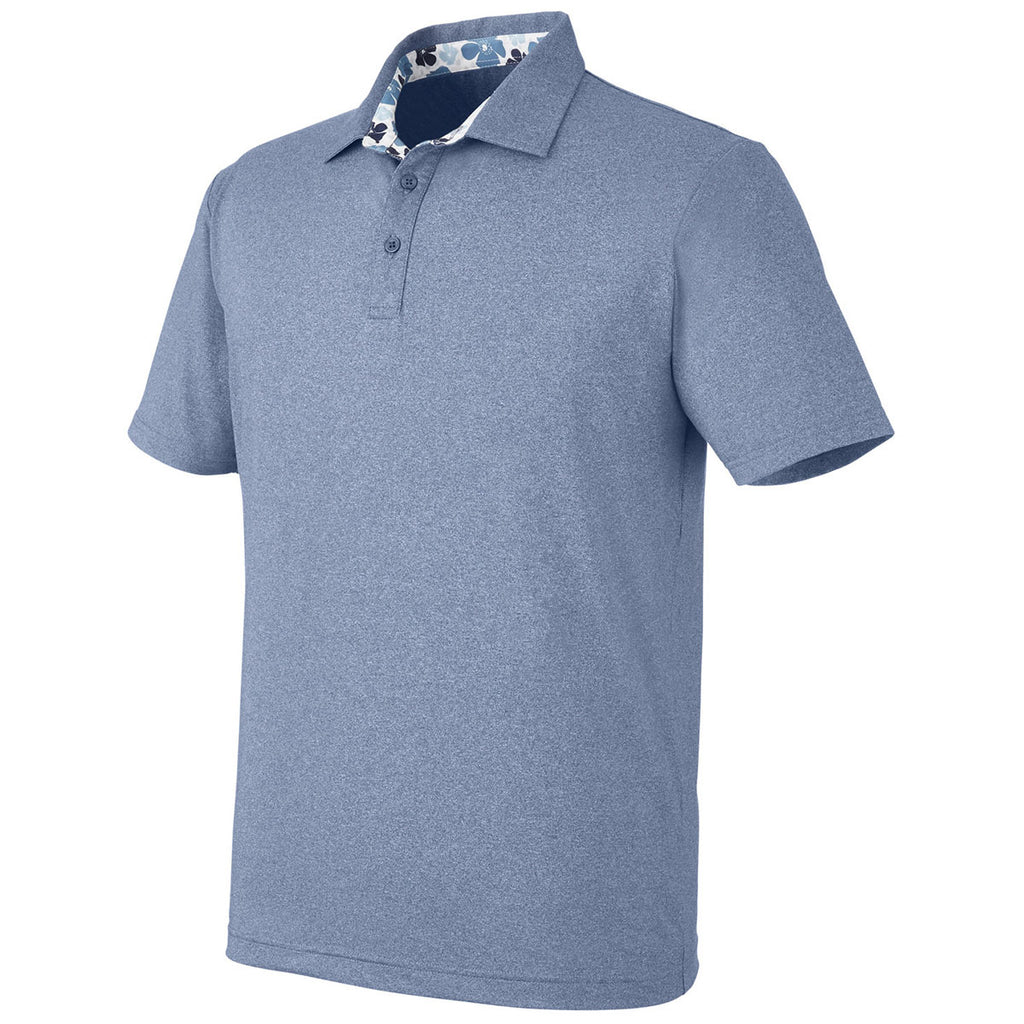 Swannies Golf Men's Navy Heather James Polo