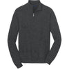 Port Authority Men's Charcoal Heather 1/4 Zip Sweater