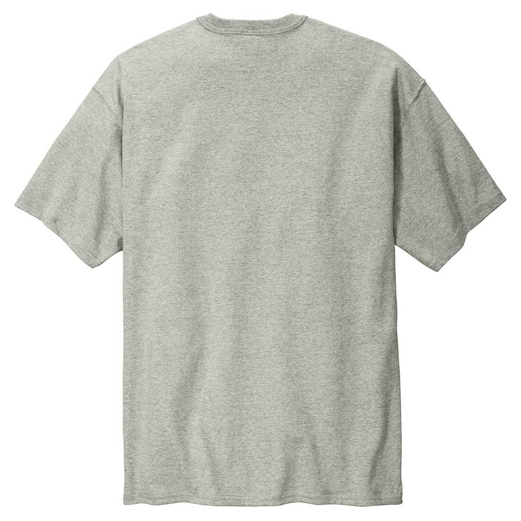 Champion Men's Oxford Grey Heritage 7-oz Jersey Tee