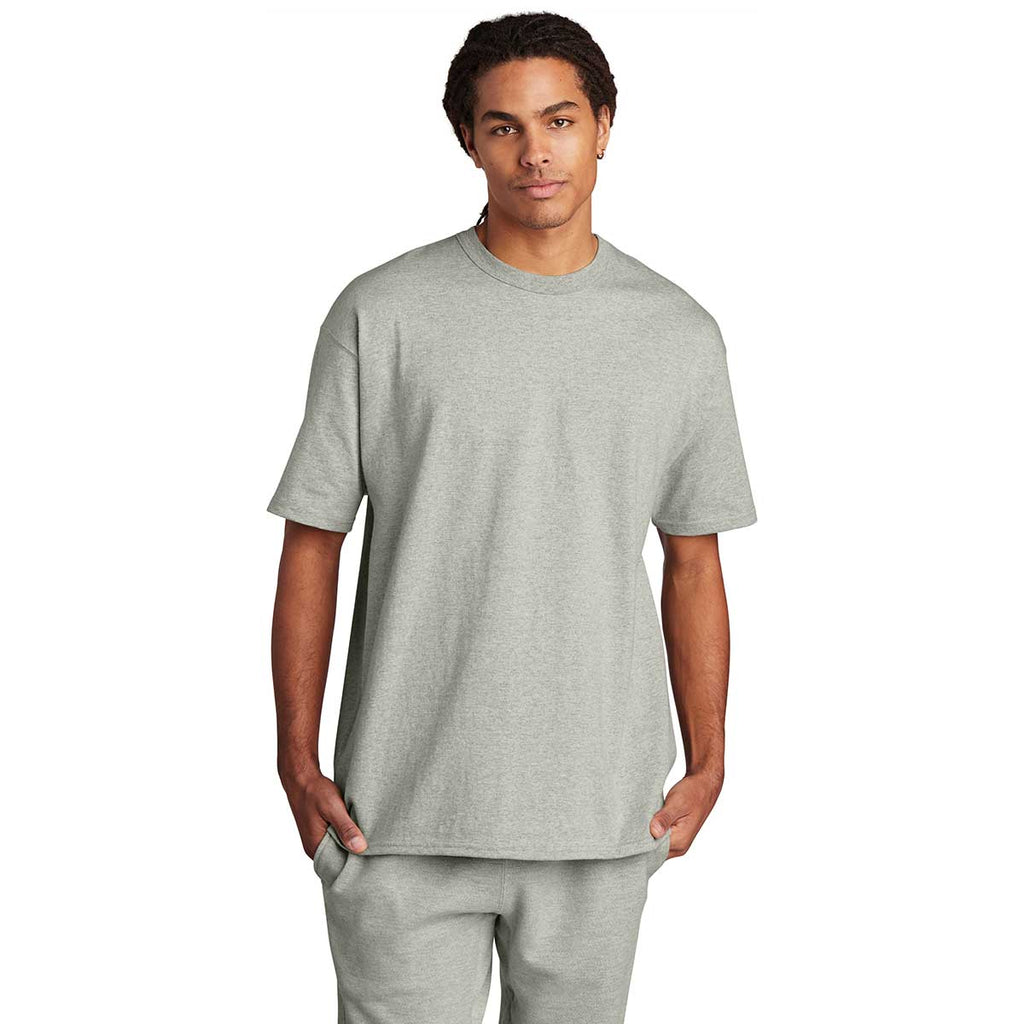 Champion Men's Oxford Grey Heritage 7-oz Jersey Tee