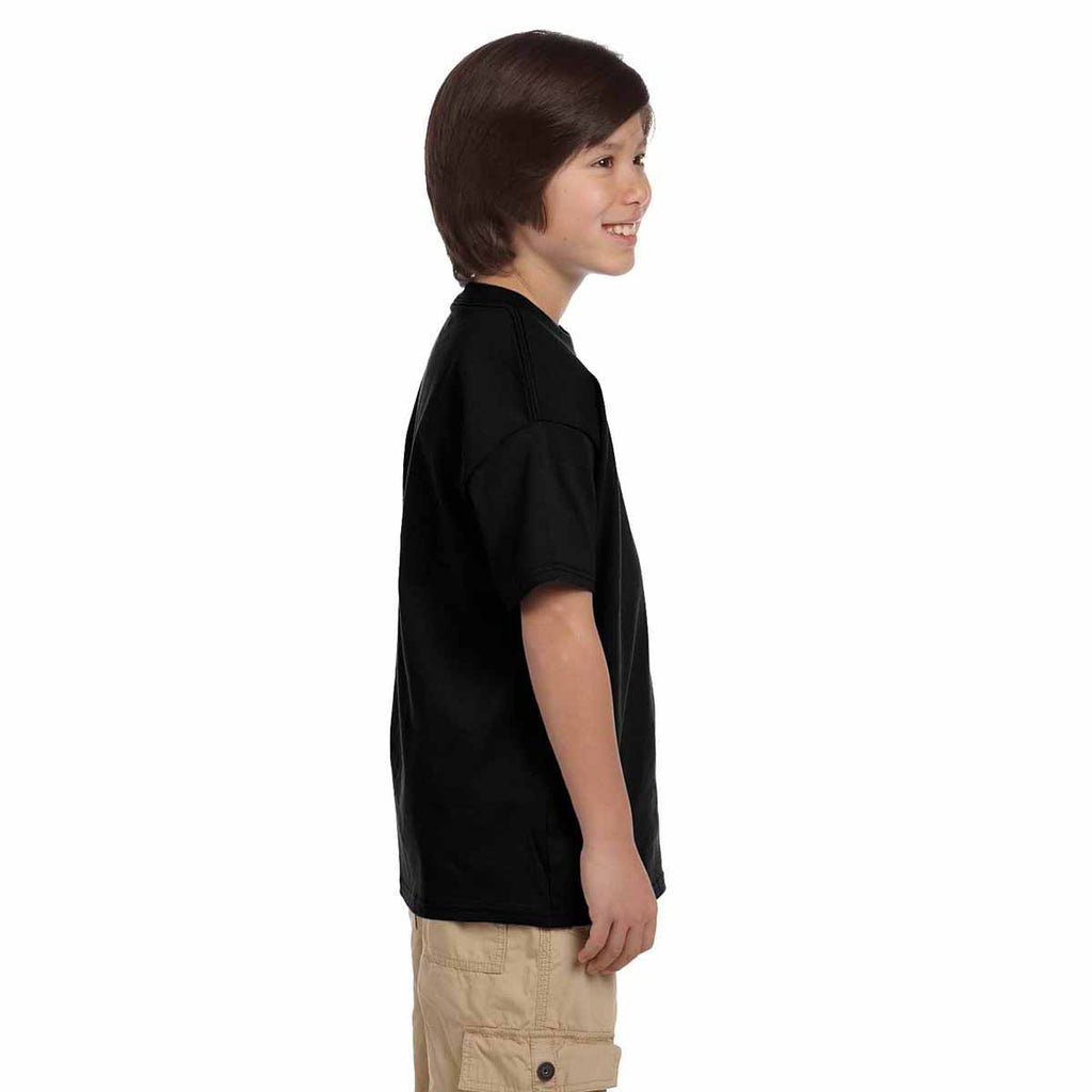 Champion Youth Black 6.1-Ounce Short-Sleeve T-Shirt