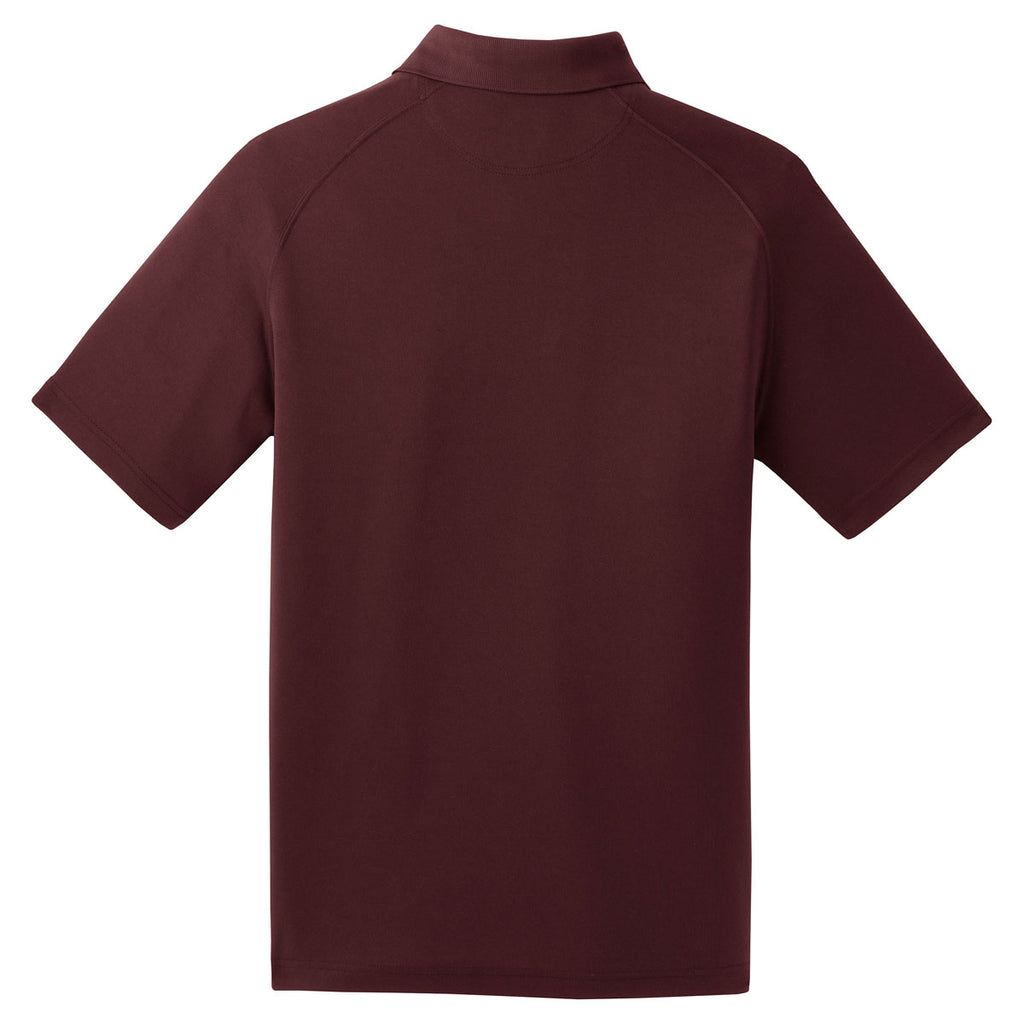 Sport-Tek Men's Maroon Dry Zone Raglan Polo