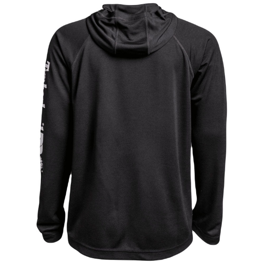 Timberland Men's Jet Black Wicking Good Long Sleeve Hoodie