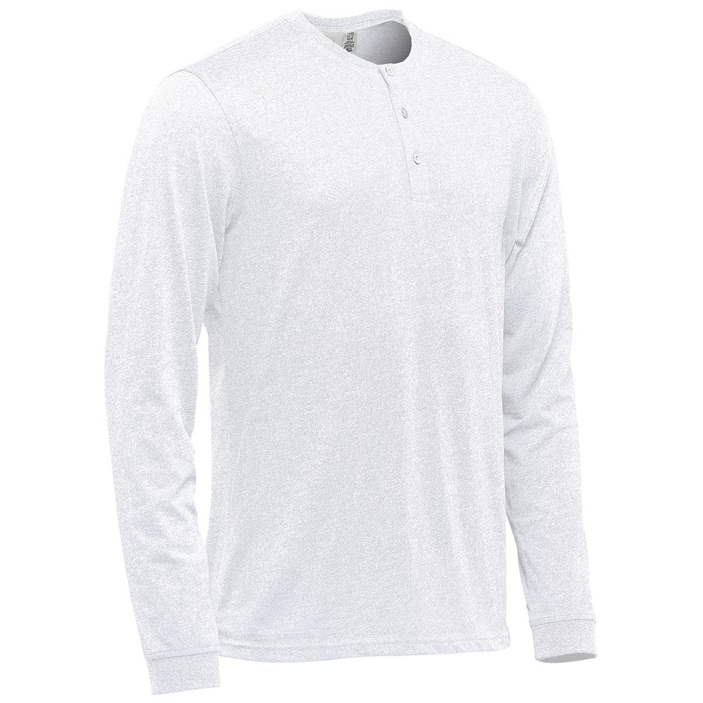 Stormtech Men's White Torcello Long Sleeve Henley