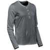 Stormtech Women's Graphite Heather Torcello Long Sleeve Henley