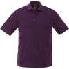 Elevate Men's Dark Plum Dade Short Sleeve Polo