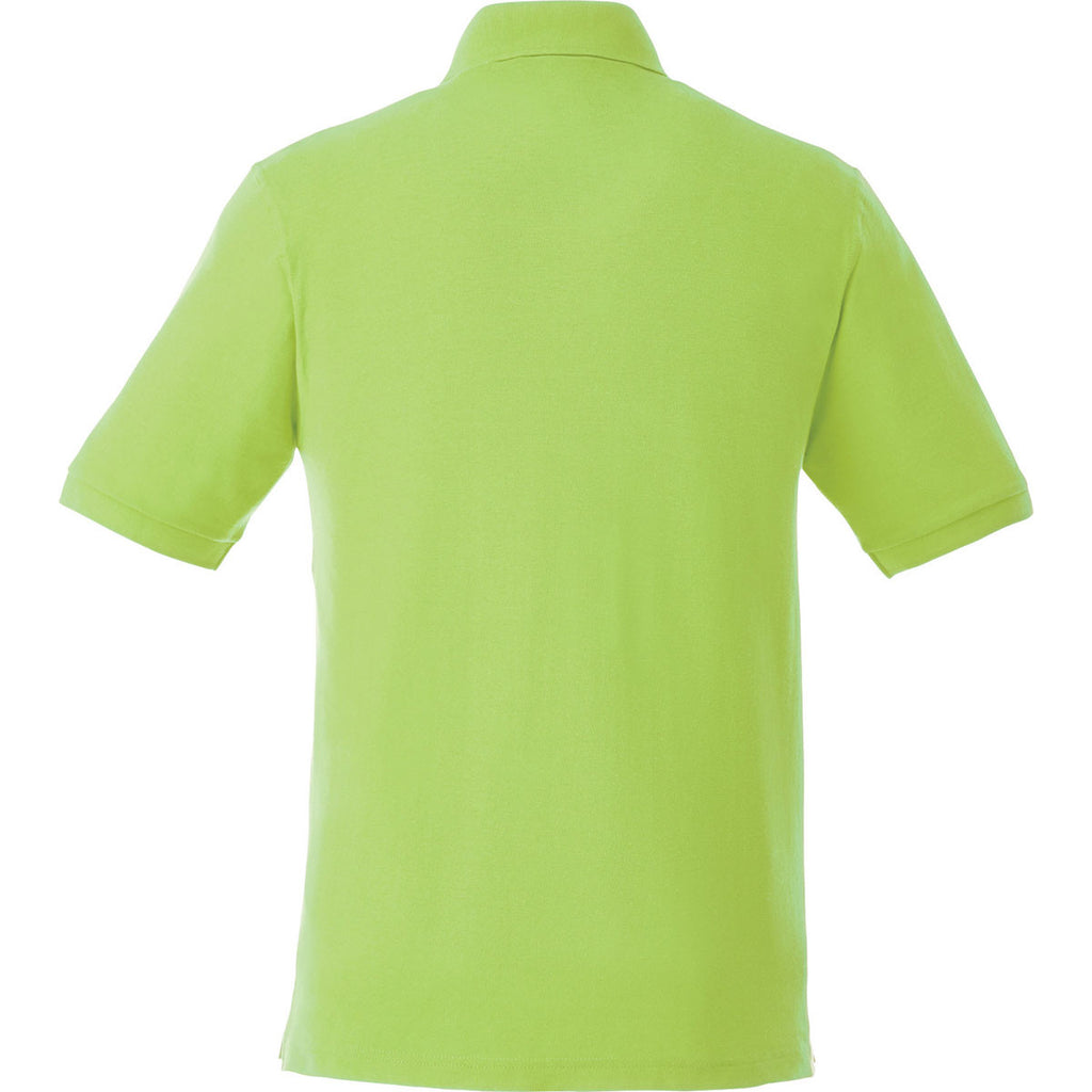 Elevate Men's Dark Citron Green Belmont Short Sleeve Polo