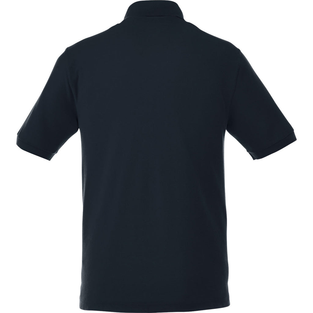 Elevate Men's Navy Belmont Short Sleeve Polo