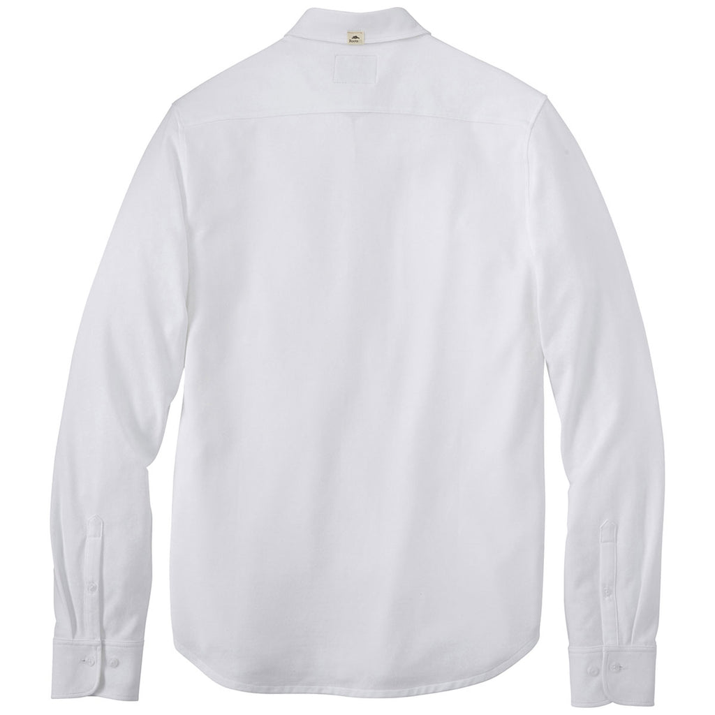 Roots73 Men's White Baywood Long Sleeve Shirt