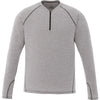 Elevate Men's Heather Grey Quadra Long Sleeve Shirt